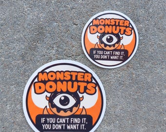 Monster Donuts Sticker | Percy Jackson Sea of Monsters Funny Decal