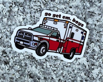 First Responder EMS Ambulance Sticker | Waterproof Vinyl Sticker