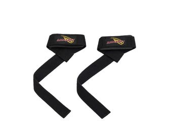 Muñequeras para levantamiento de pesas en gimnasio / Correas de agarre duraderas para levantamiento de peso muerto, levantamiento de potencia y culturismo