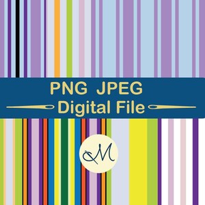 Patrones digitales de rayas coordinadas, silueta de mariposa, margarita, repetición sin costuras, papel tapiz, álbum de recortes, diario digital, tela, acolchado, artesano