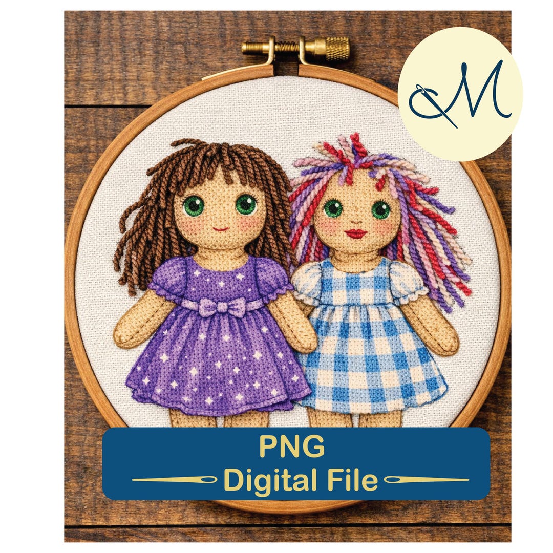 Threadling Creatures Threadling Dolls Bundle for Hand Embroidery – Coordinates With Fabric ...