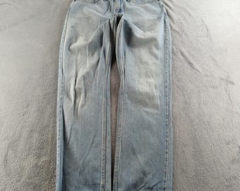 Vintage 90s Levis Jeans Fits 30x34 Blue Light Wash Faded Straight 505 USA?
