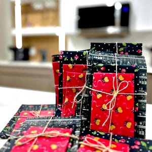 Set van 3: voedselwraps..BIJ-NUTTIGE manier om te bewaren