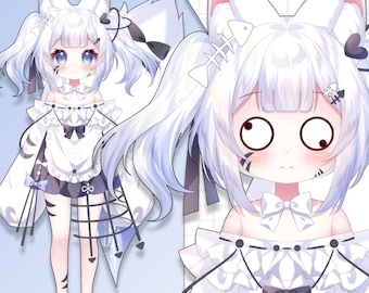 Premade Live2D Vtuber Model: Ready to Use, VTubeStudio Compatible