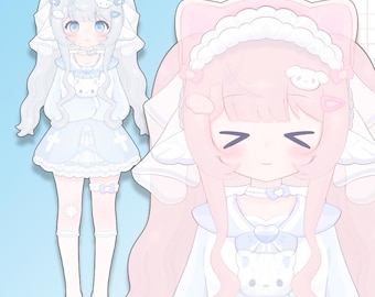 Premade Live2D Vtuber Model: Ready to Use, VTubeStudio Compatible