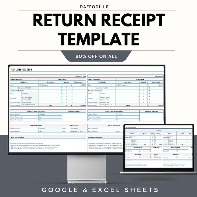 Return Rvm Receipt Return Receipt Template, Refund Receipt Form, Printable Return Slip ...