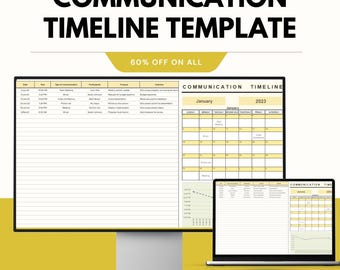 Communication Timeline Template – Track and Organize Communication Efforts | Google & Excel Sheets
