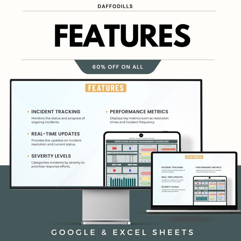Operations Incident Management Dashboard Template | Excel Google Sheets ...