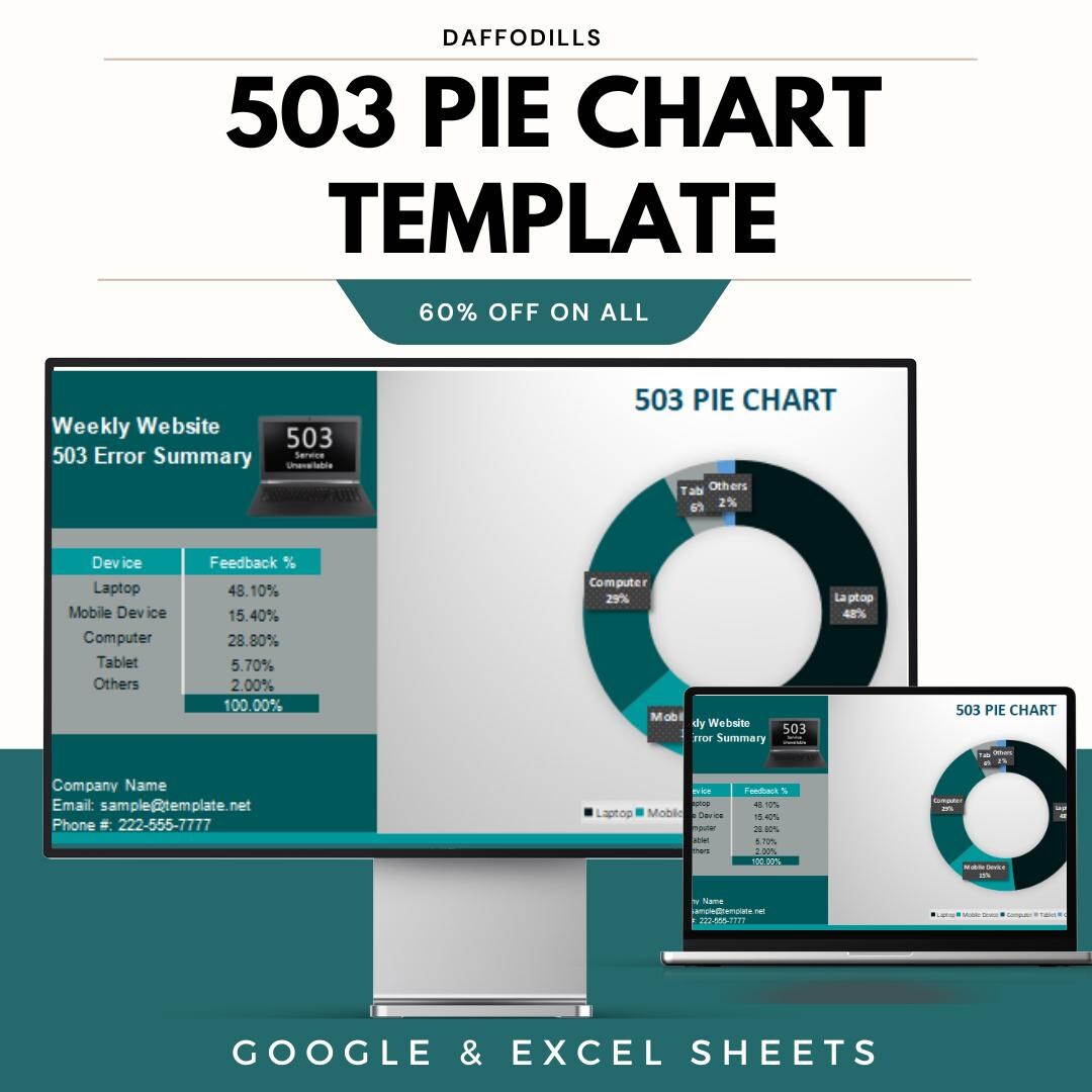 503 Pie Chart Template, Google Sheets Excel Chart, Error Report ...