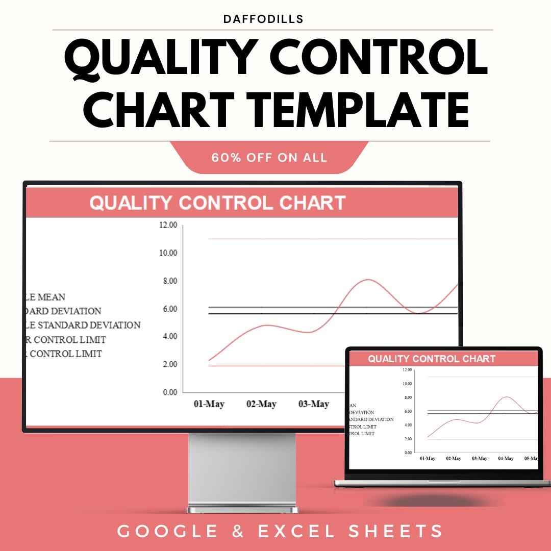Quality Control Chart Template, Excel & Google Sheets, Process Control ...