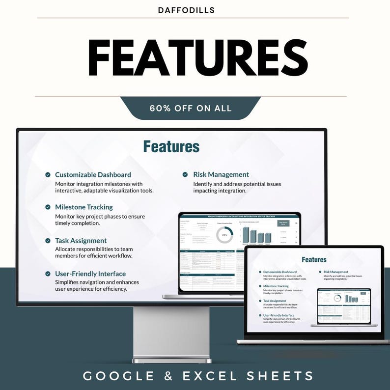 Finance Mergers & Acquisitions Integration Status Tracker Template, MA ...