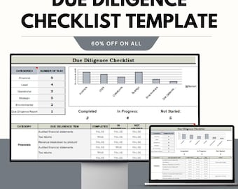 Due Diligence Checkliste Vorlage – Google & Excel Sheets für die Unternehmensbewertung
