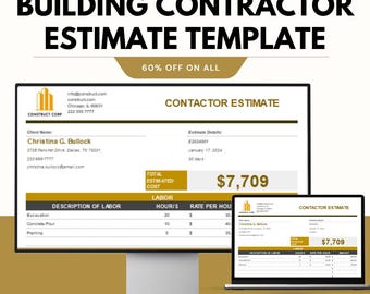 Building Contractor Estimate Sheet | Create Accurate Construction Estimates Quickly