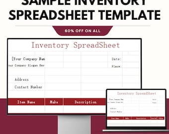 Sample Inventory Spreadsheet Template for Google Sheets & Excel - Effortless Inventory Management