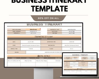 Plantilla de itinerario empresarial: organice reuniones, viajes y eventos sin problemas