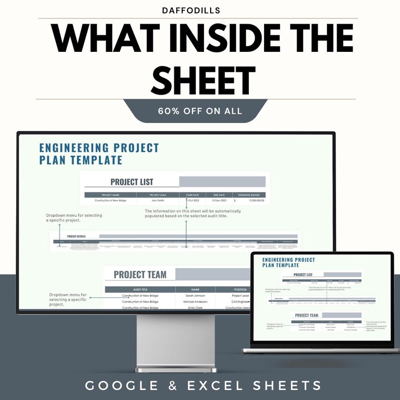 Engineering Project Plan Template, Project Management Spreadsheet ...