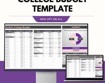 College Budget Template – Complete Financial Planner for Students | Google & Excel Sheets