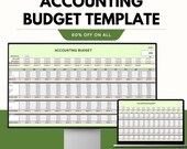 Accounting Budget Template, Excel Budget Planner, Google Sheets Accounting, Business Expense Tracker, Finance Budget Spreadsheet