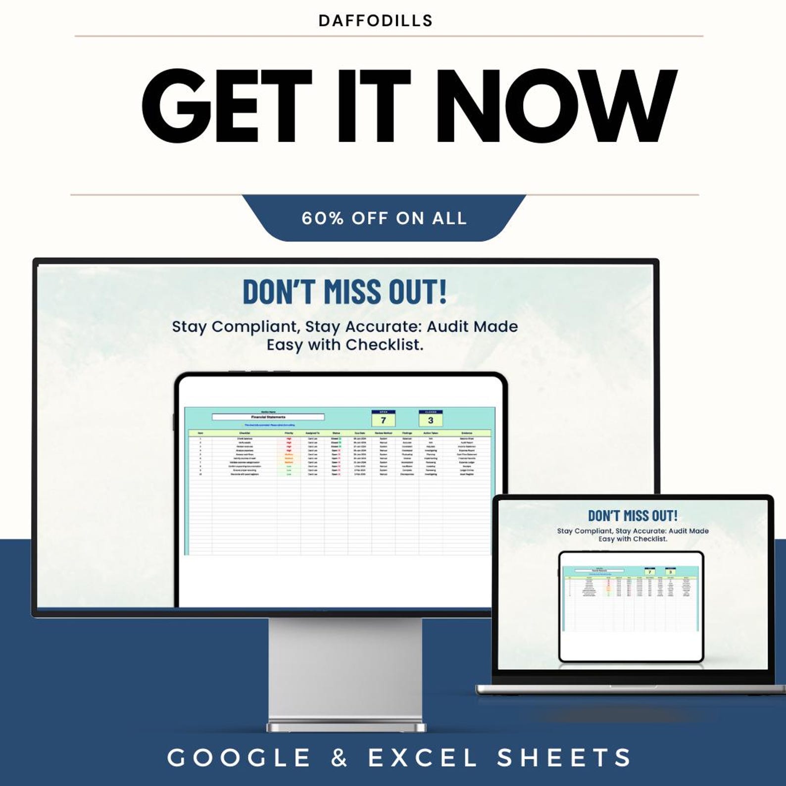 Account Audit Checklist Template | Google & Excel Sheets ...