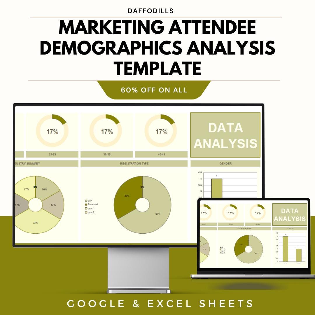 Marketing Attendee Demographics Analysis Template, Event Audience ...