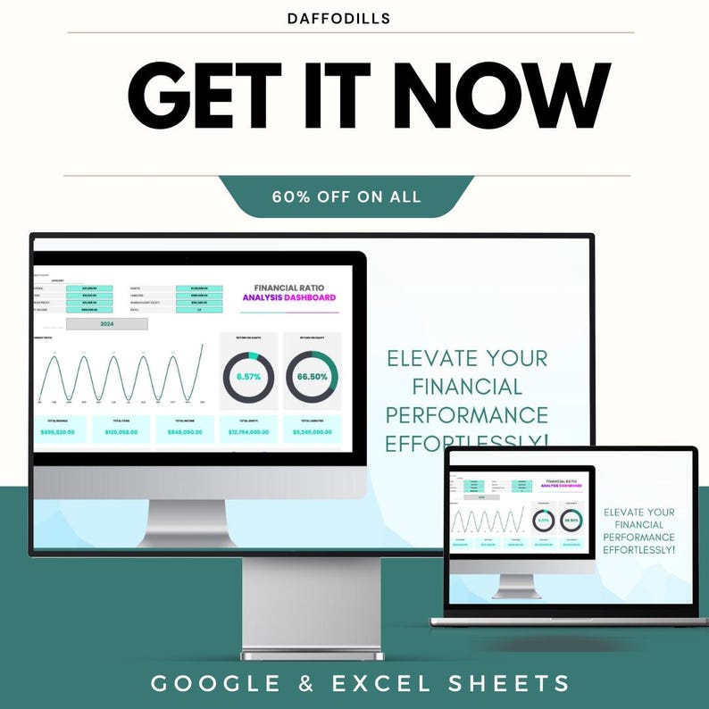 Financial Ratio Analysis Dashboard Template – Google & Excel Sheets ...