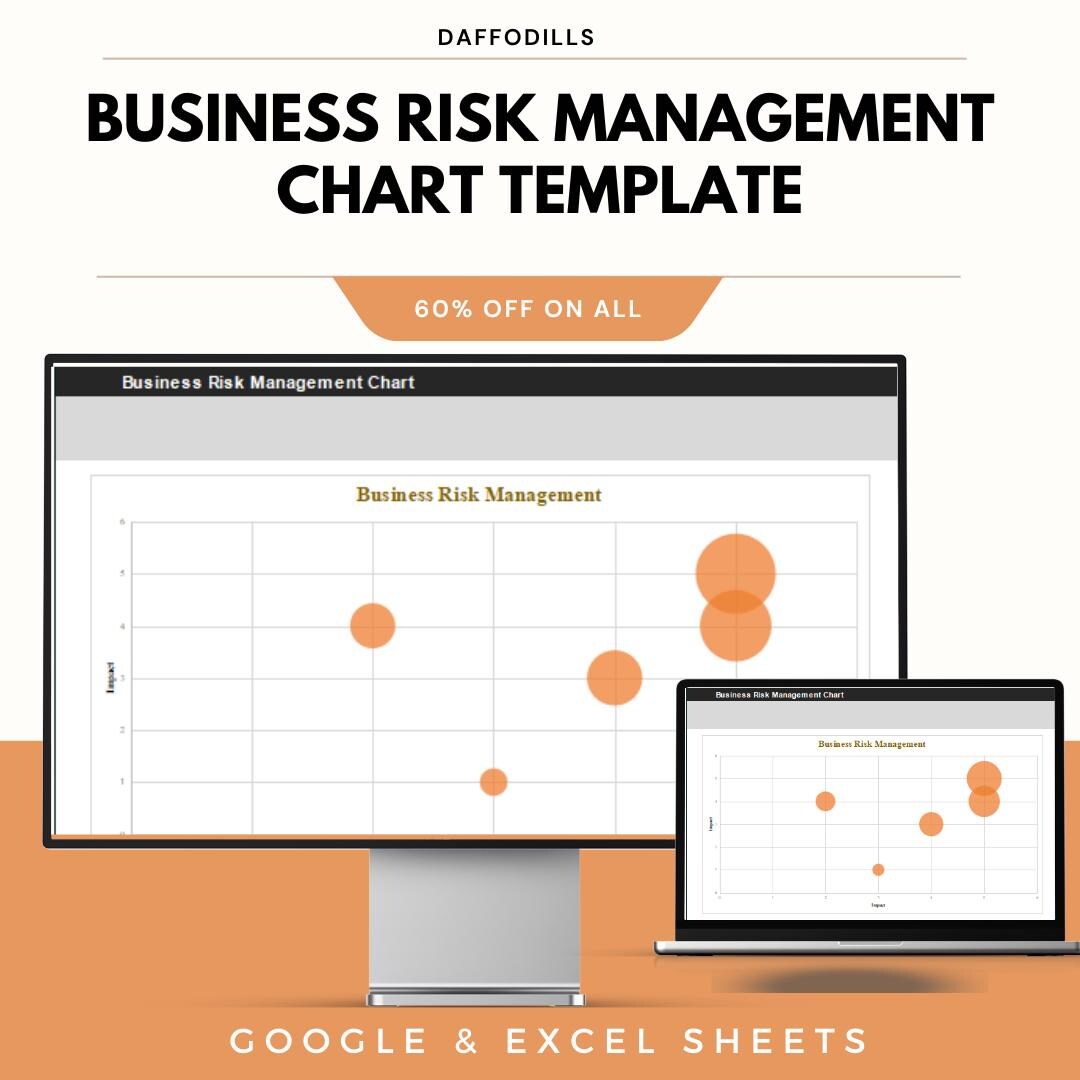 Risk Chart, Risk Tool, Business Risk, Bubble Chart, Excel Template ...
