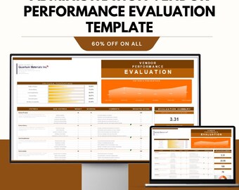 Plantilla de evaluación del desempeño de proveedores de administración - Hojas de cálculo de Google y Excel