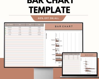 Bar Chart Template: Google & Excel Sheets for Visual Data Analysis and Tracking