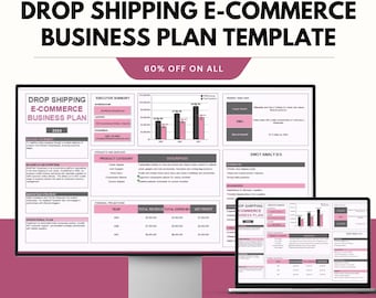Drop Shipping E-commerce Business Plan Template – Google & Excel Sheets for Business Strategy