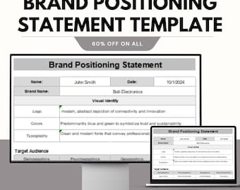 Brand Positioning Statement Template for Google & Excel | Define Your Brand’s Identity