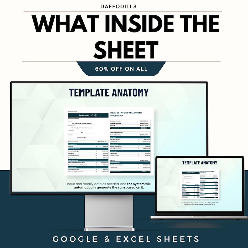 Real Estate Proforma Template Excel | Property Development Financial ...