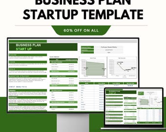 Plantilla de plan de negocios inicial: Hojas de cálculo de Google y Excel para la planificación de nuevos negocios