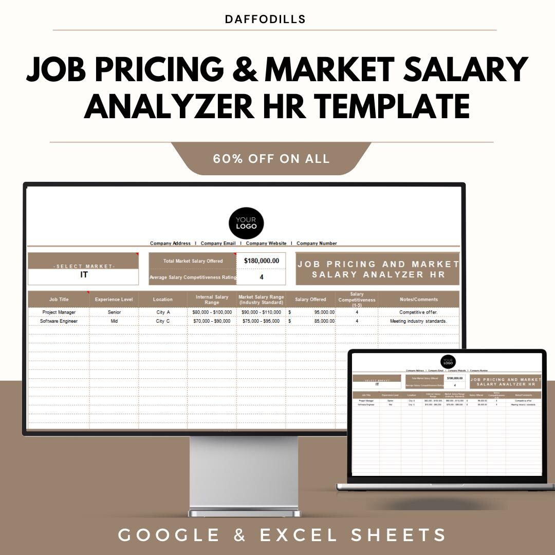 Comp Off Tracker Sample Job Pricing and Market Salary Analyzer HR Template, HR Compensation ...
