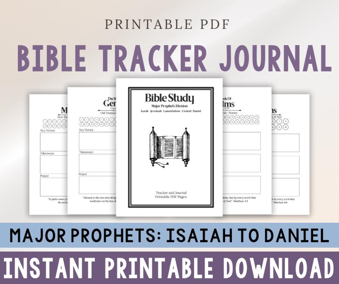 Scripture Memory Tracker Old Testament Bible Study Tracker and Journal With Memory Cards ...