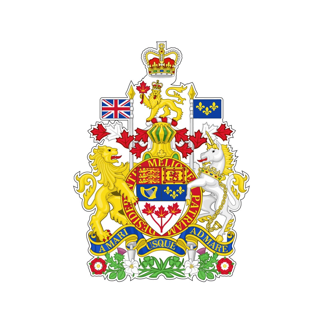 Canada Royal Coat of Arms Emblem Wall Window Car Vinyl Sticker ...