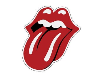 Rolling Stones Famous Rock Group Lips and Tongue LOGO Vinyl Sticker / Vinyl Aufkleber