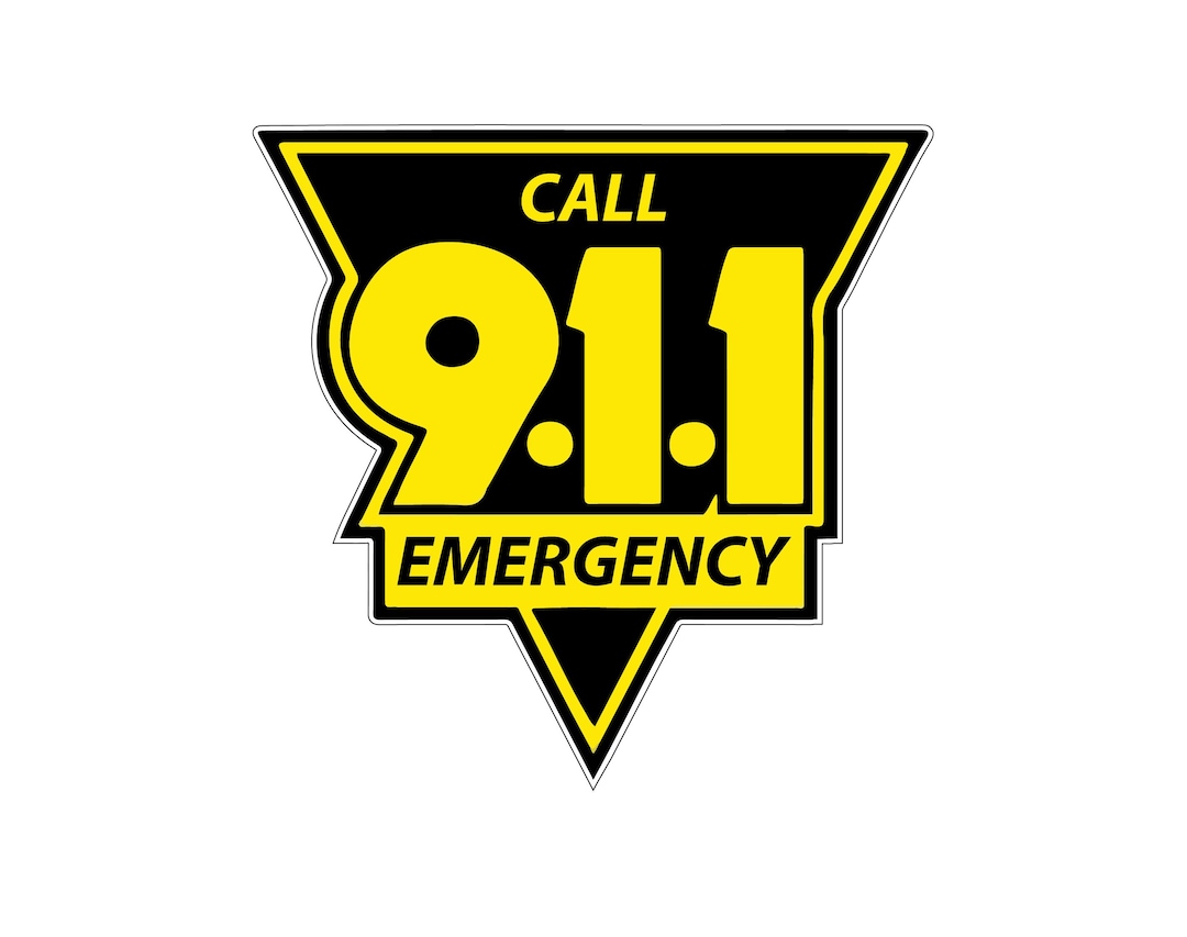 Call 911 Emergency Vinyl Sticker / Printed Vinyl Decal - Etsy
