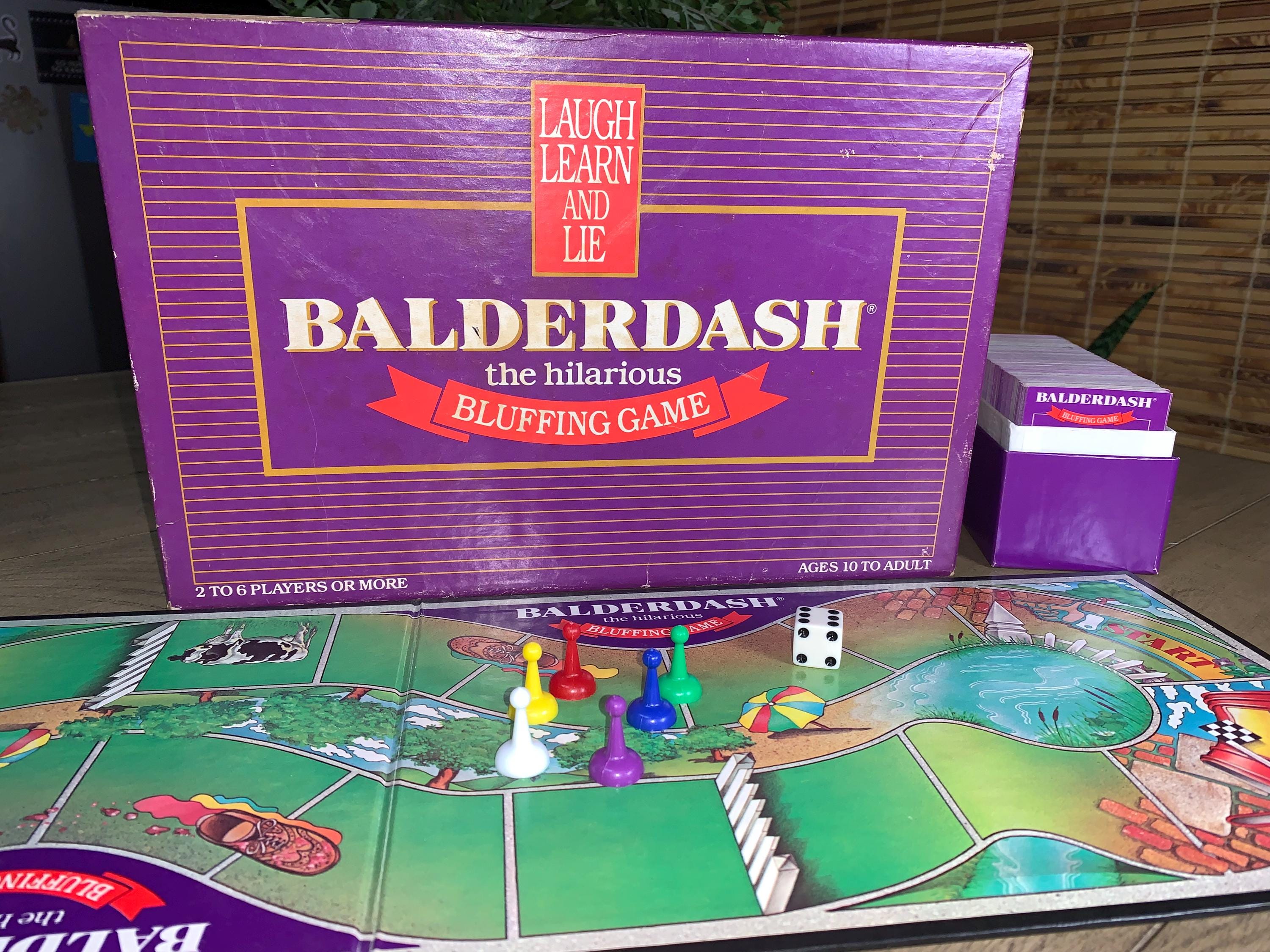 Balderdash US盤 Vintage Balderdash Board Game, Hilarious Bluffing, 1984 Complete