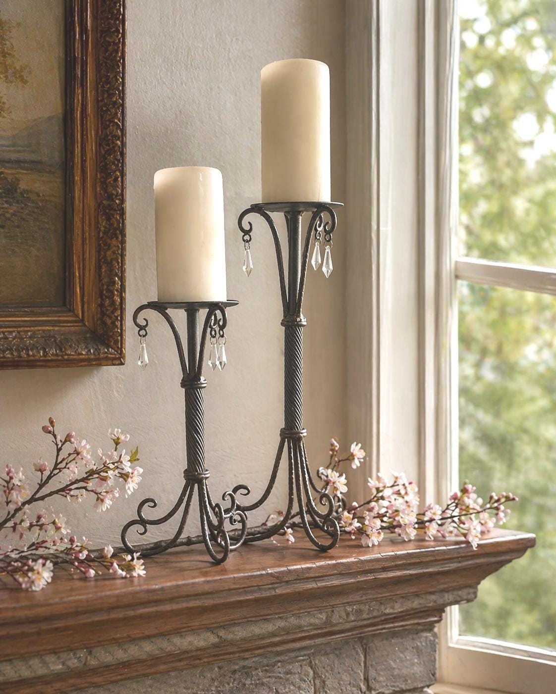 Antique Crystal Candelabra - Etsy