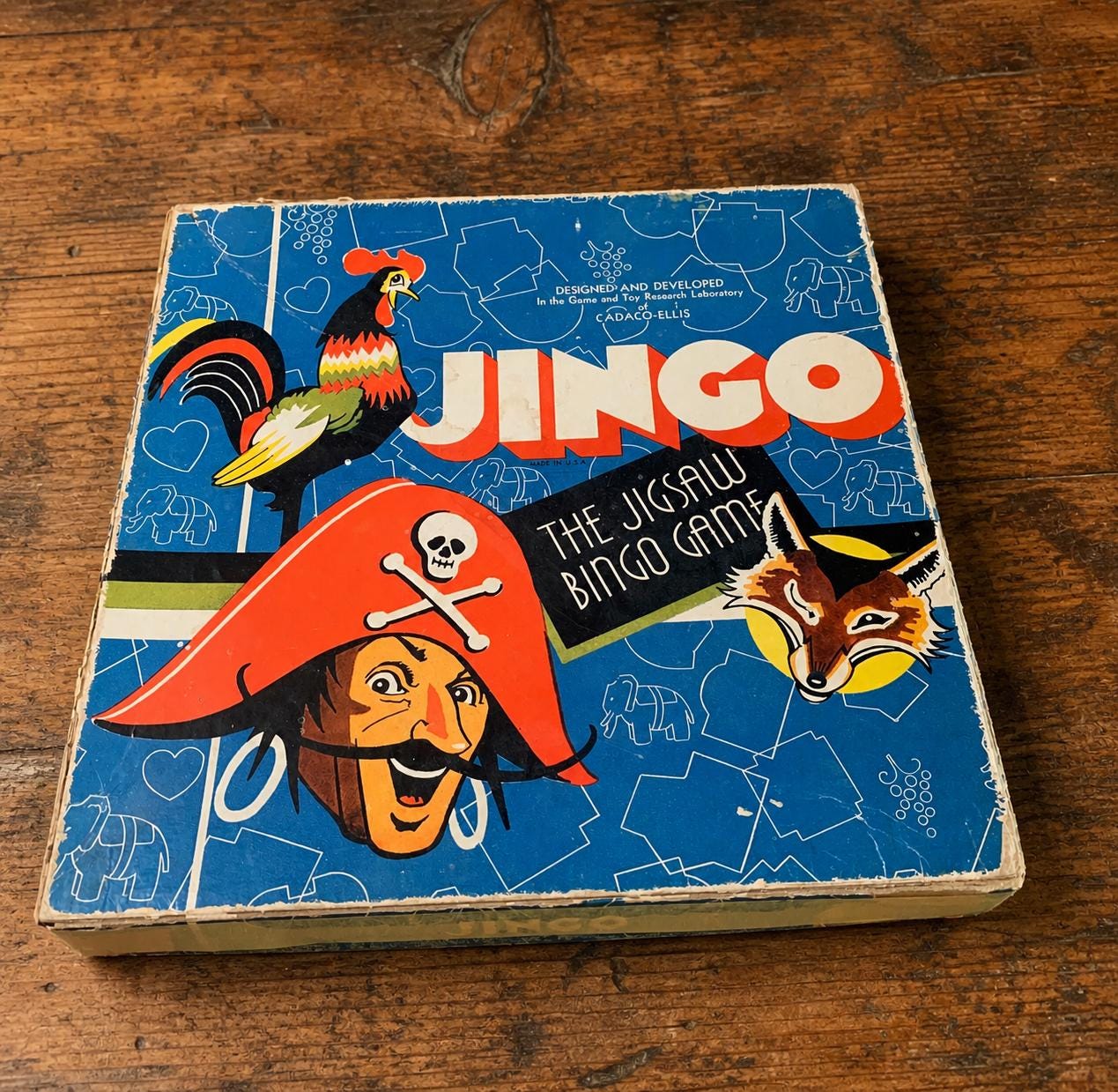 Antique Bingo Game - Etsy