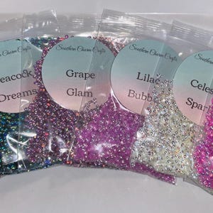 3D Bubble Glitter Collection – 6 Color Set – 1/2 oz Each –  Snowglobe glitter-Resin Glitter, Nail Art Glitter, Craft Glitter Set or buy ind.