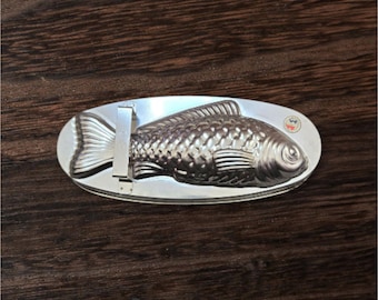 Vintage Matfer Fish Baking Mold | French Aluminum Aspic Mold | Chef Inox | Coastal Kitchen Decor