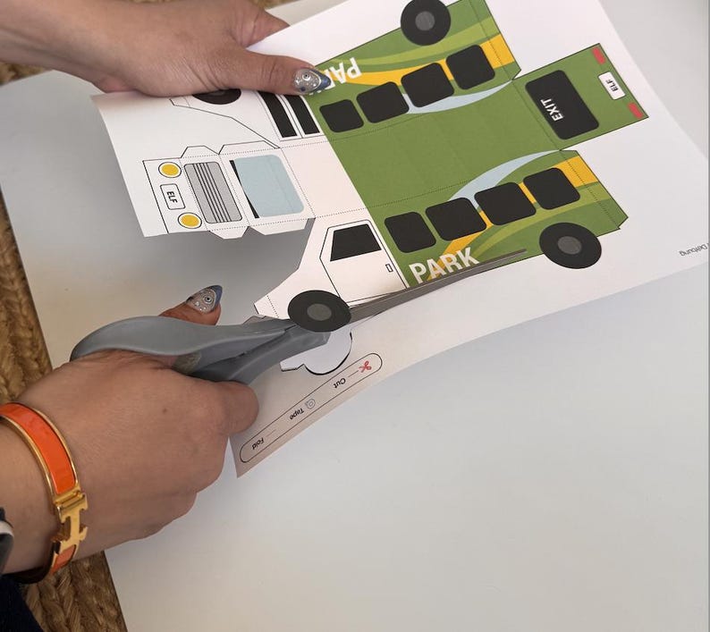 Sticker Bus Papercraft DIY Printable Shuttle Bus Paper Craft – San Francisco Edition - Etsy Canada