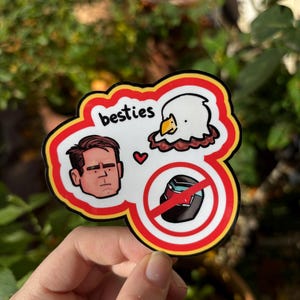 Peacemaker only cares for Eagly Sticker