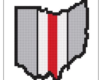 Team Spirit Ohio cross stitch patterns
