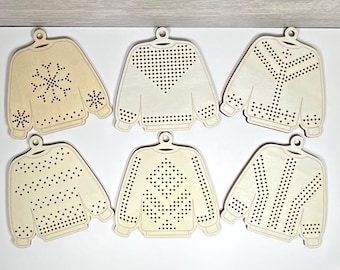 Stitchable Sweater Ornaments