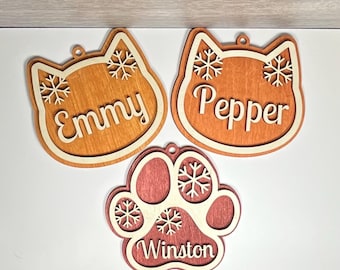 Personalized Wooden Pet Ornament