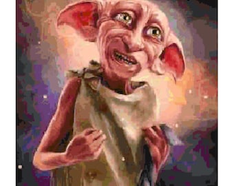 Free Elf HP full coverage cross stitch pattern