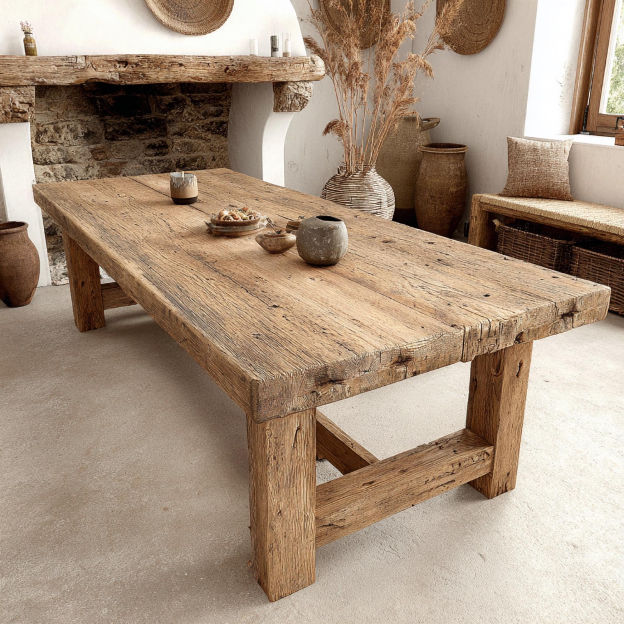Rustic Table – Kitchen Table – Rustic Wood Table – Handmade Farmhouse ...