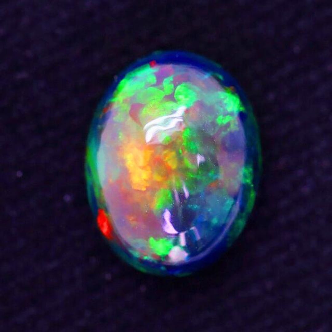 3.22cts Fabulous Rainbow Splash Chaff Pattern Natural Ethiopian Welo ...